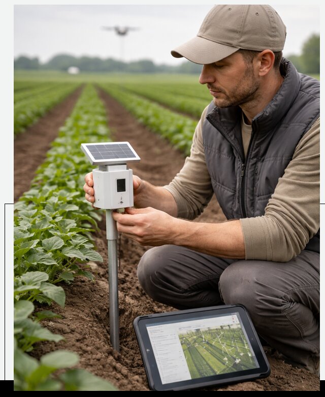 IoT мониторинг сельскохозяйственных полей и контроля в Сарапуле