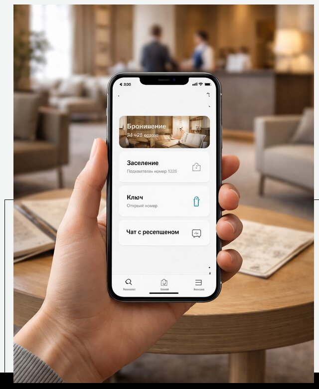 Мобильное приложение для гостей отеля в Сарапуле, управление сервисом